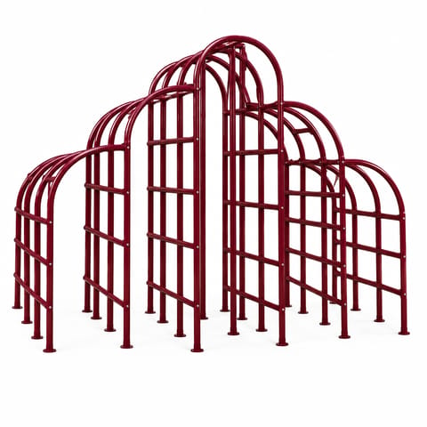 KD CP-27 Rainbow Jungle Gym – Multi-Arch Playground Climber