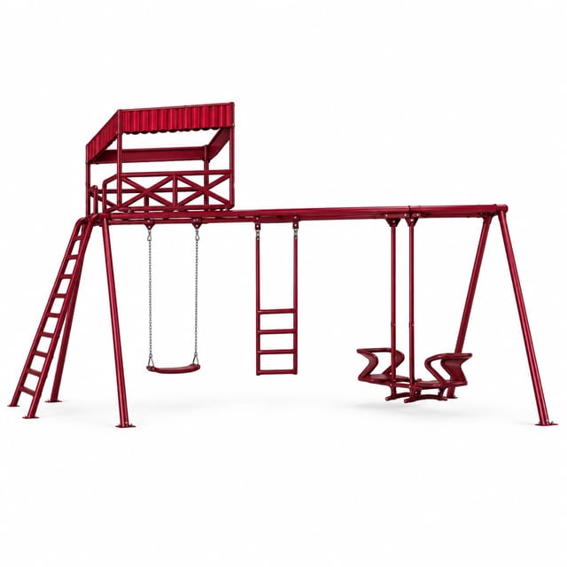 KD CP-38 Swing House – Playground Platform & Swing Combination