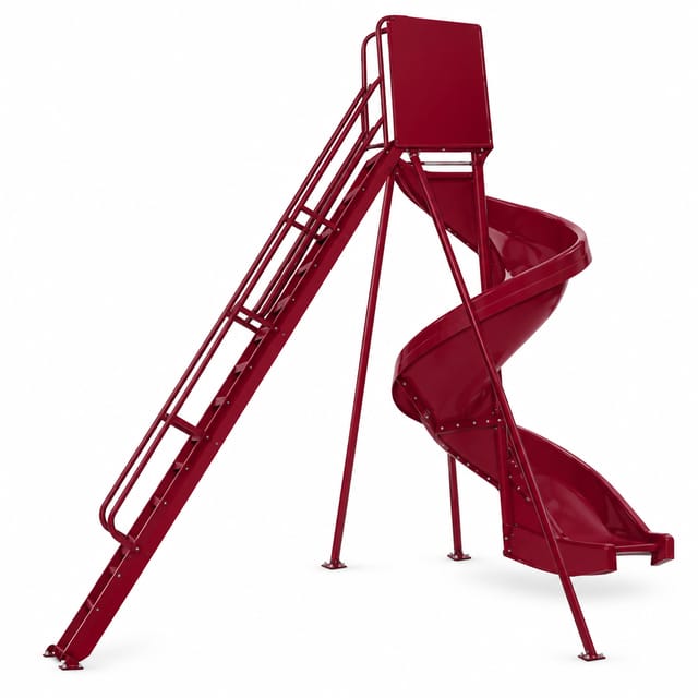 KD CP-1218 Spiral Playground Slide – 9 × 11 ft