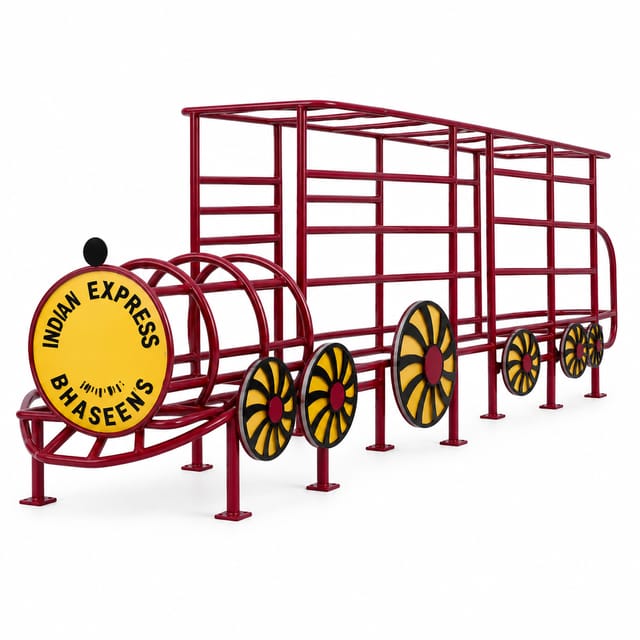 KD CP-1261 Little Engine with Carriages – Train-Themed Playground Structure