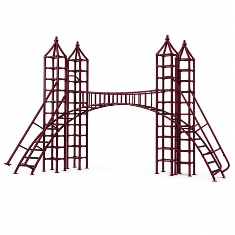 KD CP-1263 London Bridge Tower – Playground Bridge & Climber Combination