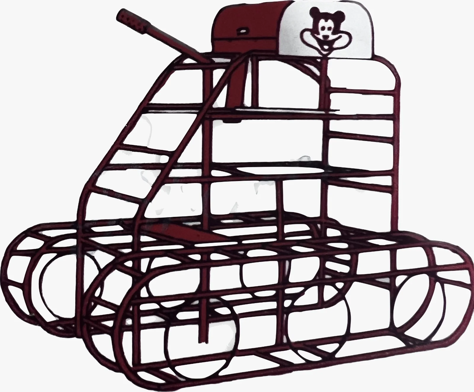 KD CP-1281 Tank Climber – Themed Playground Climbing Frame