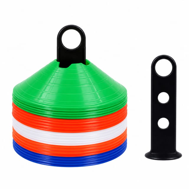KD KX-SCC250 Concave Cut Saucer Cones – 50-Piece Agility Training Set