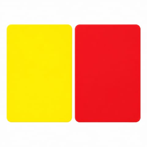 KD KX-1026 Red PVC Referee Cards – Set of 2