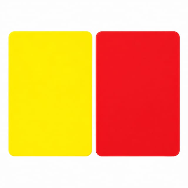 KD KX-1026 Red PVC Referee Cards – Set of 2