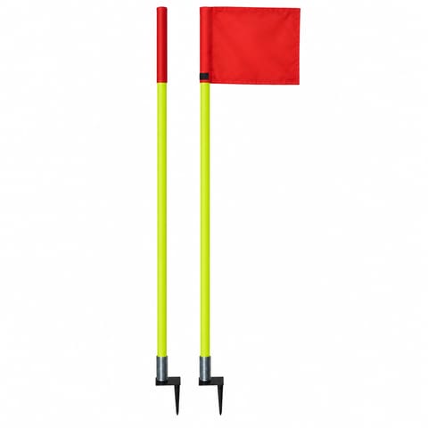 KD KX-1059 Premium Spring-Base Corner Flags with Steel Pegs – Set of 4