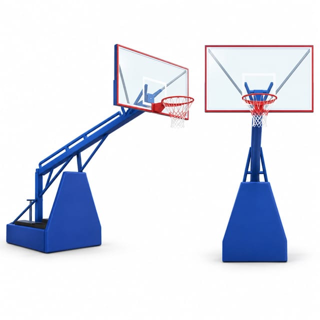 KD TSI 006 Allrounder Model Movable Basketball Pole with 20mm Transparent Backboard