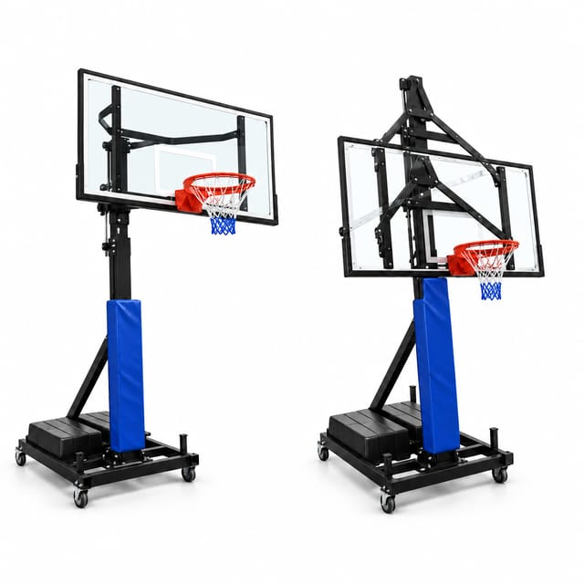 KD TSI 008 Wounder Model Movable Basketball Pole with Manual-Jack Height Adjustment