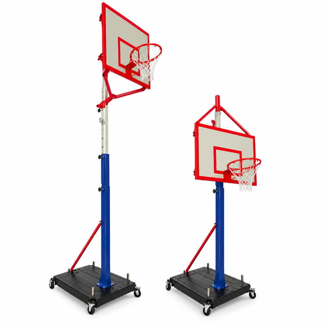 KD TSI 013 Fresher Model Movable Basketball Pole with Manual-Jack Height Adjustment