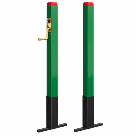 KD TSI 026 Professional Model Fixed Tennis Net Poles with Brass Mechanism – 1.07 m