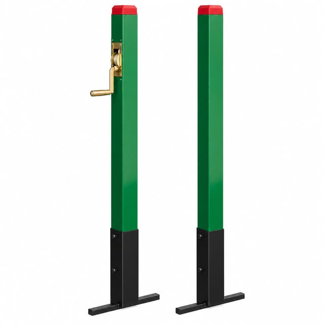 KD TSI 026 Professional Model Fixed Tennis Net Poles with Brass Mechanism – 1.07 m