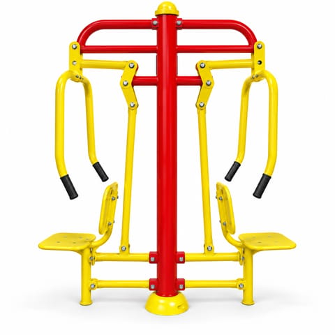 KD TSI 120 Outdoor Double Chest Press Machine – Galvanised Pipe