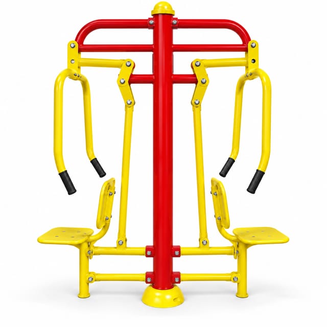 KD TSI 120 Outdoor Double Chest Press Machine – Galvanised Pipe