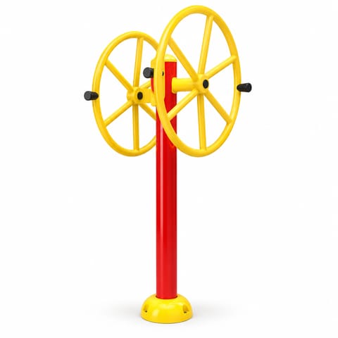 KD TSI 128 Outdoor Arms Wheel Exercise Station – Galvanised Pipe
