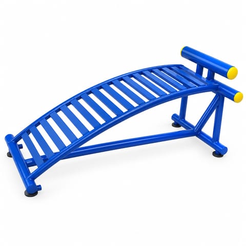 KD TSI 136 Outdoor Single Abdominal Exercise Board – Galvanised Pipe