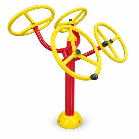 KD TSI 139 Outdoor Shoulder Wheel Exercise Station – Galvanised Pipe