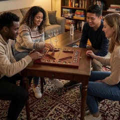 KD Deluxe 3-in-1 Chess, Checkers & Backgammon Game Table with Storage Drawer & Game Pieces – Walnut Finish