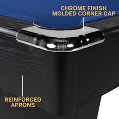 KD Bar Size 7-Foot Drop Pocket Pool Table with Accessory Set