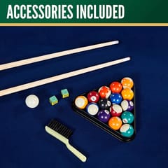 KD Bar Size 7-Foot Drop Pocket Pool Table with Accessory Set