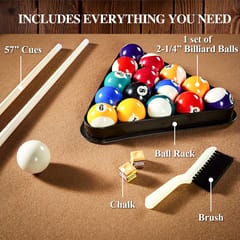 KD Belmont 7-Foot Drop Pocket Pool Table with Accessory Set
