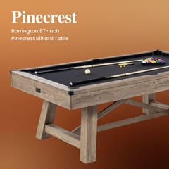 KD Rustic 7-Foot Drop Pocket Pool Table with Accessory Set