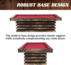 KD Ashford 8-Foot Drop Pocket Pool Table with Accessory Set