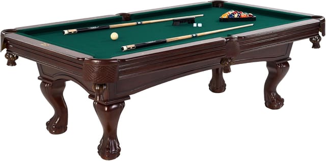 KD Premium 8.3-Foot Drop Pocket Pool Table with Accessory Set