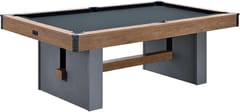KD Urban Drop Pocket Pool Table – Brown Wood-Look Cabinet & Grey Playfield