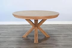 KD Chic 53-Inch Poker & Dining Table with Cup Holders, Chip Trays & Crossed Base – Oak Finish