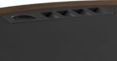 KD Cooper 47-Inch Convertible Wooden Poker Game Table – Brown Finish