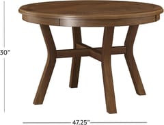 KD Cooper 47-Inch Convertible Wooden Poker Game Table – Brown Finish