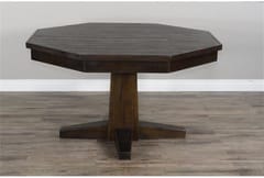 KD Octagonal Wooden Poker & Dining Table with Reversible Top, Cup Holders & Chip Trays – Tobacco Leaf Finish