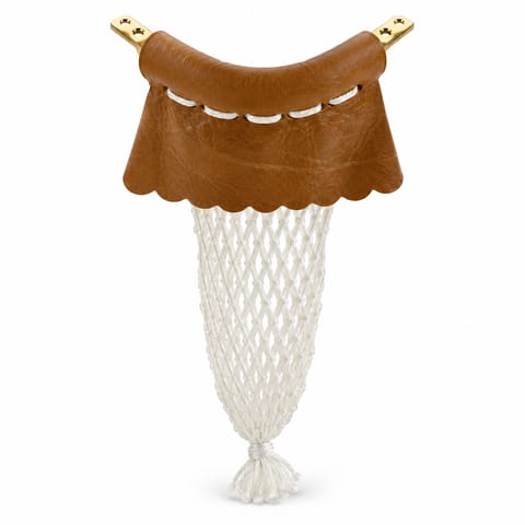 KD Brass Table Pockets with Leather & Nets – Set of 6