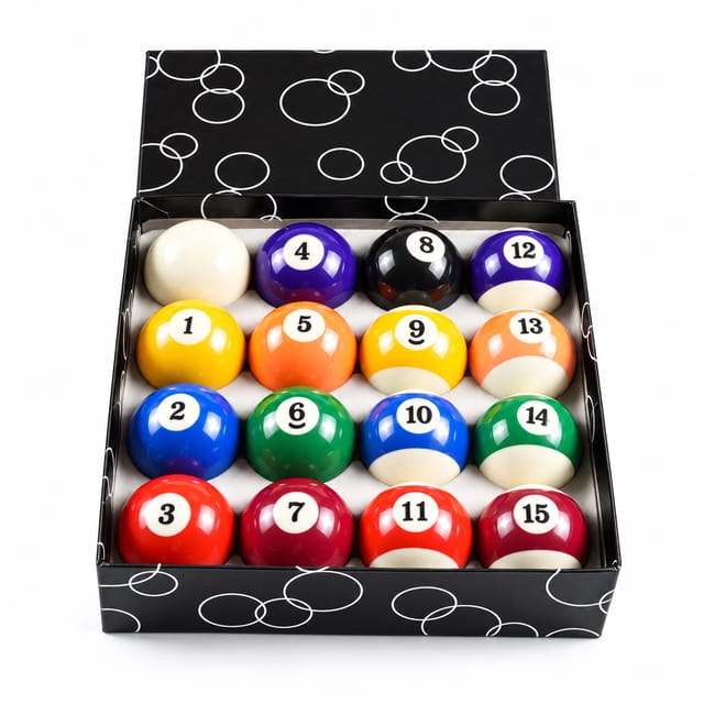 KD Black Box Indian Pool Ball Set – 52.5 mm