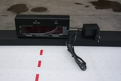 KD Electronic Air Hockey Table with Overhead Automatic Scoreboard – Black MDF Cabinet