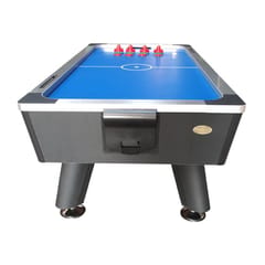 KD 8-Foot Air Hockey Table with Electronic Scorer and Adjustable Levelling Feet – Blue and Black