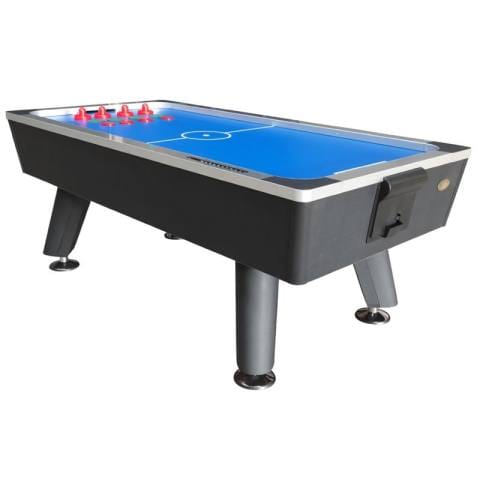 KD 8-Foot Air Hockey Table with Electronic Scorer and Adjustable Levelling Feet – Blue and Black
