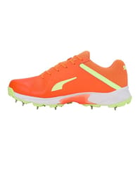 PUMA 24 FH Rubber Cricket Shoes – Unisex Adult, White-Red