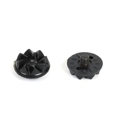 KNK Cricket Shoe Rubber Spikes – 24-Piece Screw-In Replacement Stud Set, Black