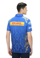 playR x Mumbai Indians Match Jersey 2022 – Men’s Regular Fit Blue Cricket T-Shirt