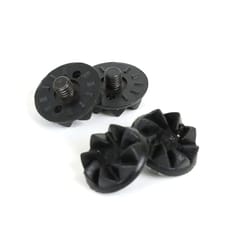 WMX Cricket Shoe Replacement Soft Spikes with Spanner – Black, 24 Pieces