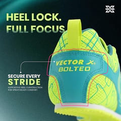Vector X Athletic Track Running Shoes with Removable Spikes – Seagreen