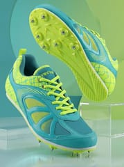 Vector X Athletic Track Running Shoes with Removable Spikes – Seagreen