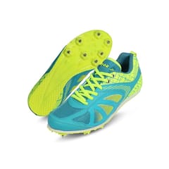 Vector X Athletic Track Running Shoes with Removable Spikes – Seagreen