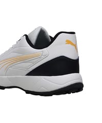 PUMA Men’s Nu Cricket Shoes – Lightweight Rubber Sports Shoes, White Vibrant Blue Lime