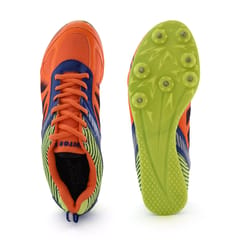Vector X Bolt Spike Running Shoes – Orange, Size 9