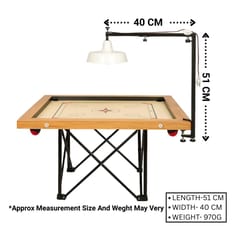 KNK Foldable Adjustable Carrom Lamp Stand – Bulb Not Included