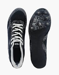 Vector X Sprint Track Running Spike Shoes – Black-Grey