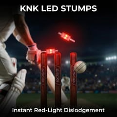 KNK LED Cricket Bails – 3V Battery Powered, Water Resistant, Set of 2