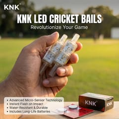 KNK LED Cricket Bails – 3V Battery Powered, Water Resistant, Set of 2